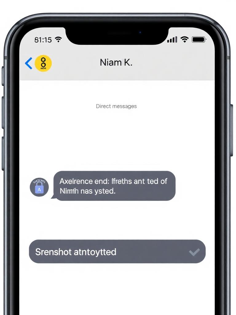 Instagram alternative — end-to-end encrypted direct messages with screenshot alerts